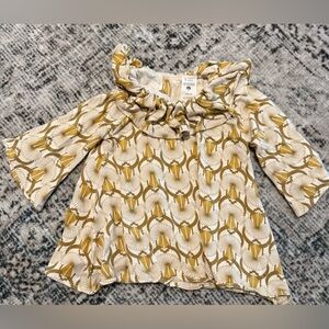 Kate Quinn Bell Sleeve Ruffle Neck Dress , Size 3-6 months Excellent Condition‎
